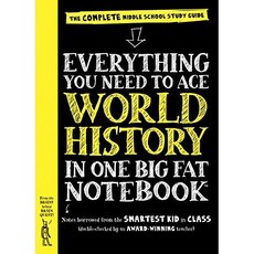 [원서] 페이퍼백 도서 하나의 큰 뚱뚱한 공책에 세계사를 통달하는 paperback Book Everything You Need to Ace World History in O