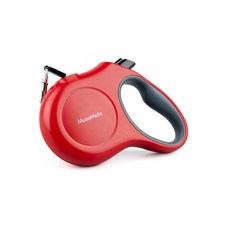 뮤즈메이트 강아지 자동 리드줄 5M, 레드, 2개