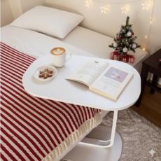 danpinera 거실 소파 침대 보조 사이드 테이블 협탁 +휴대폰 거치대 증정 당일발송, 화이트