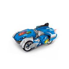 變形機器人玩具車，兒童益智玩具，發光變形車，耐用材質，人體工學設計, 藍, 1個