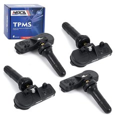 MOCA 4피스 315MHZ 타이어 압력 모니터링 시스템(TPMS) 센서 키트는 GMC용 쉐보레 아발란치용 캐딜락 CTS/CTS-V용 뷰익 엔클레이브 라크로스 및 기타 #135, MOCA 4피스 315MHZ 타이어 압력 모니터링 시스