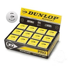 스쿼시 프로 박스 12 화이트 경기 연습용 공 세트