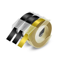 3D 엠보싱 타 Motex E101 라벨링 수동 라벨러 DIY 라벨 라벨러 플라스틱 라벨 스티커 리필, [06] 3PK Label 5