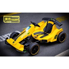 8585童車 超大台卡丁車.座椅可調 兒童電動車 電動卡丁車 保固一年, 黃色, 1個