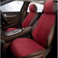 진루이 차량용 통풍 방석 자동차 쿨링 시트커버 사계절 통기성 미끄럼방지, 레드, 1세트