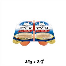이나바 트윈컵 테린, 참치 + 닭가슴살 + 관자 혼합맛, 35g, 24개