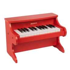 JALOKEE 핑크 원목 어린이 피아노 25건반 업라이트 유아 장난감 여아 생일 어린이날선물 볼륨 조절 가능, 1개, 체리 레드