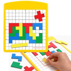 자석교구 모음 자석칠교놀이 교사용 양면자석칠교 양면자석펜토미노 자석모형놀이 자석에그퍼즐 자석나라 퍼즐놀이 놀이학습재료 어린이선물 수학교구 도형학습 도형맞추기, 1개