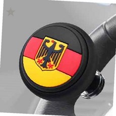 차량 조향 핸들 회전 보조 손잡이 독일 국기 문양 스티어링 휠 파워 핸들 그립, 상세페이지 참조