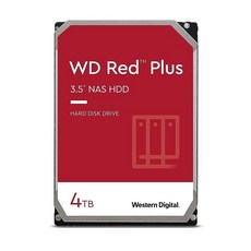 Western Digital 4TB 레드 플러스 NAS 내장 하드 드라이브 HDD 5400 RPM SATA 6 Gb/s CMR 64 MB 카셰 3.5인치(WD40EFRX