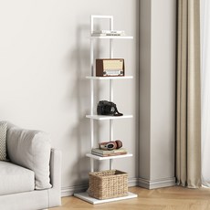 소하임 인테리어 스탠딩 선반, 올화이트, 5단