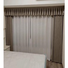 암막 커튼헤드 레일 블라인드 빛차단 틈새 장식 이중 욕실 거실 인테리어 차양 막, 플로럴-2 코코아크림 95