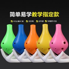 陶笛6孔初學者入門樂器, 1個, 【塑料款】耐摔 送全套教程 顏色隨機