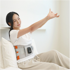 듀온 온열 진동 겸용 허리보호대 무선 허리 벨트 안마기 허리마사지기, 블랙