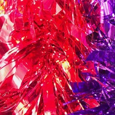 甜妞節慶 聖誕金蔥條 聖誕彩帶 MERRY CHRISTMAS, 桃紅(粗5寸,長270公分), 1個