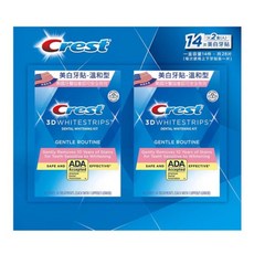 Crest 3D美白牙貼 溫和型 14次X2入, 228g, 1個