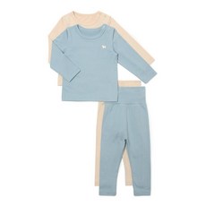 편하고 활동적인 블루독 베이비 배앓이방지웜세트내의 44A70-054-26 출산 선물 백일 돌 선물