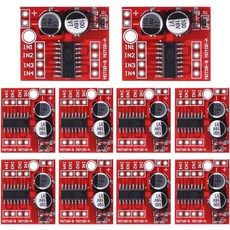 ACEIRMC 10pcs 1.5A 양방향 DC 모터 드라이버 모듈 속도 듀얼 H-브릿지 교체 스테퍼 L298N MINI 컨트롤러 보드, MINI Controller