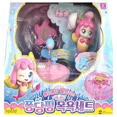 캐치티니핑 유아용 퐁당퐁당 헤엄치는 퐁당핑 목욕세트 완구, 혼합색상