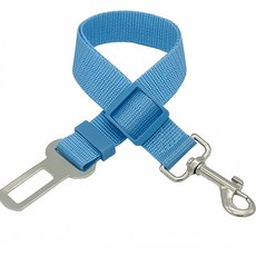 강아지안전벨트 충격방지 강아지 차량용 안전벨트 강아지 여밈 길이 조절 강아지 멜빵, 라이트 블루, 32-62센티미터