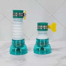 주방 물튀김방지 수전필터 자바라 길이조절, 1개