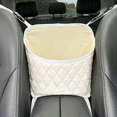 汽車中控收納掛袋, 白色, 1個