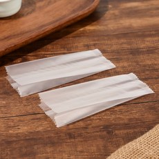 咖啡叔叔 鳳梨酥點心包裝袋 側邊加寬 透明/磨砂款, 1個, 4.5*13+2.5cm-磨砂50入