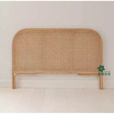 라탄 침대 보드 헤드 등나무 머리판 등받이 헤드보드 인테리어 감성 우드, 1.0m, 우드베이지