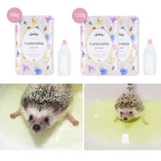 [도치퀸] 유노하나 입욕제. 고슴도치 소동물용, 1개, 120g