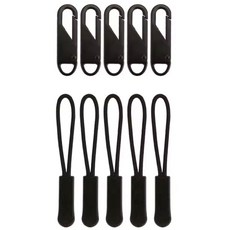 NS 간편 지퍼 고리 원터치 만능 셀프 수선 스트랩, 블랙, 1개