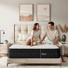 소음없는 포켓스프링 매트리스 두께 생활방수 중간 단단함, 30cm