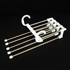 옷장 행거 5단 매직 바지 치마 걸이 정리 공간 활용 옷걸이 다용도 5단바 지걸이, 1개