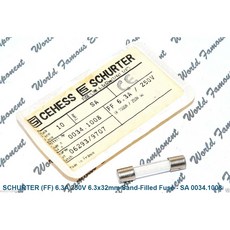 SCHURTER SA 6.3A 250V 超快熔保險絲 - 6.3x32mm 灌沙防爆型, 1個