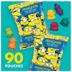 미니언즈 과일 맛 스낵 90패키지, 1개, 90개입