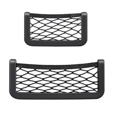 차량용 그물 포켓 1호 1개 +그물포켓 2호 1개, 블랙, 1세트