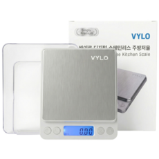바이로 가정용 0.01g 계량 디지털 주방전자저울, VDS-01, 스테인리스, 0.5kg