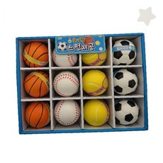 스펀지 미니 공 세트 농구 야구 축구 테니스 디자인 폼볼 안전 실내 놀이 완구, 1개, 상세페이지 참조