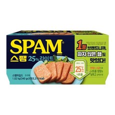 CJ 스팸 25% 라이트 3개입, 300g, 1세트