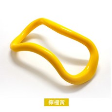 MACMUS 瑜珈魔力圈 運動健身環 伸展小腿 按摩紓壓, 黃, 1個