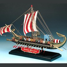 초등남아 역사공부 로마 해군 군함 배 조립장난감 카페장식 소근육발달 유치원생여아, 1개