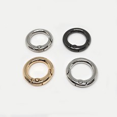 미니 등산 카라비나 원형 카라비너 카라비너키링 고리 가방, 1개, 실버_20mm