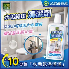 【新生王子】潔窩WOCO水垢鏽斑清潔劑350ml 強效去除水垢皂垢鏽斑 台灣製家用清潔劑, 1入