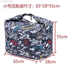加厚防水密封折疊活魚袋 釣魚便攜手提魚護袋, 活魚袋(小號)顏色隨機加厚款