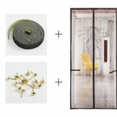 CEOSHOP 현관모기장 현관문방충망 문 모기장(90X210CM) (브라운), CEOSHOP 현관모기장 현관문방충망 문 모기장(90X