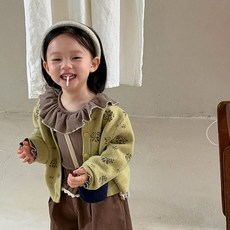 라임니트가디건 26 가을 유아동 키즈 어린이 카디건