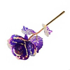 노블샵 한송이장미의 화려한변신 크리스탈 홀로그램 장미, 일반형 크리스탈 장미 퍼플