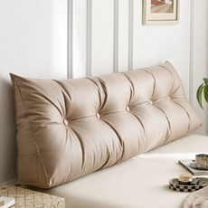 침대 등받이 쿠션 대형 허리 받침 베개 쇼파 임산부 롱 등쿠션 침실, G. 테크놀로지 트라이앵글 - 카키