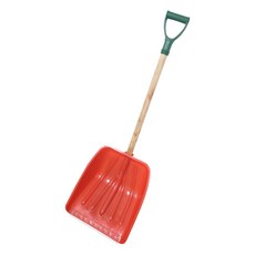 눈삽 코팅나무 P삽 제설 도구 용품 눈청소, 대형철재날삽, 1개