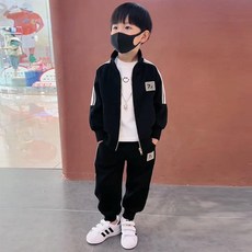 男童裝兒童寶寶兩件套裝 運動男孩春秋季兒童新款潮款洋氣時髦