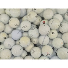 A급 칼라 혼합 50알 골프 로스트볼, 화이트혼합, 1개입, 50개